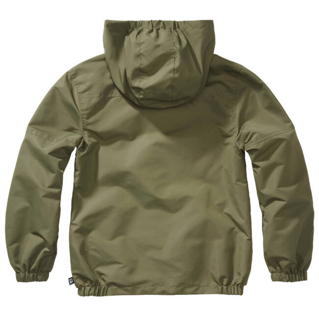 JACHETA DE VARA CU FERMOAR FRONTAL PENTRU COPII - WINDBREAKER - VERDE OLIVE - BRANDIT