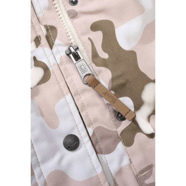 JACHETA PARKA PENTRU FEMEI - CANDY CAMO - CAMEL - BRANDIT