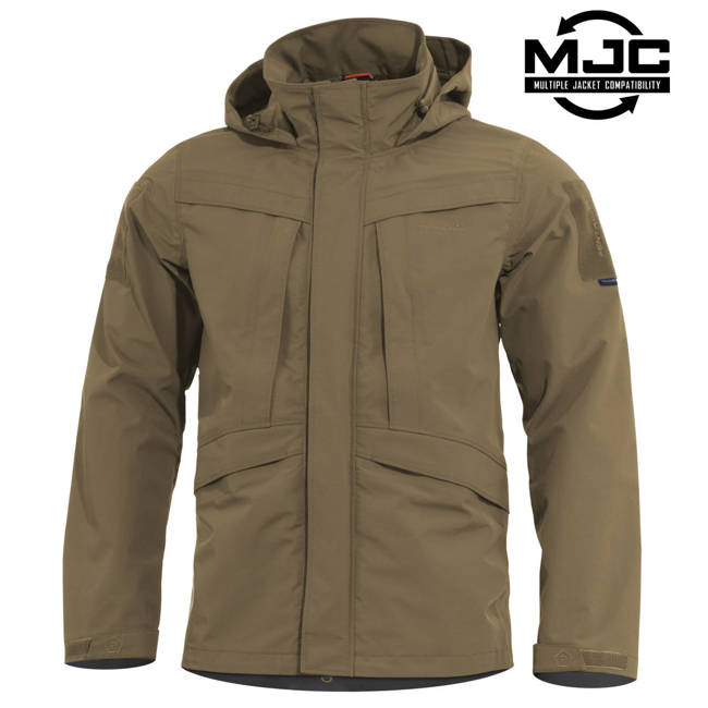 JACHETA PARKA SHELL - IMPERMEABILĂ - "HURRICANE" - PENTAGON® - COYOTE 