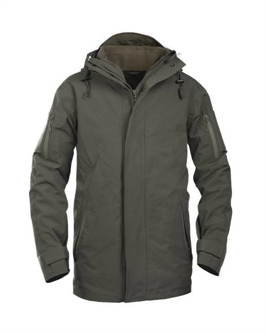 JACHETA PENTRU PLOAIE GEN. II - CAPTUSITA - FLEECE - VERDE RANGER