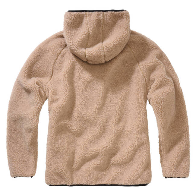 Jacheta Teddyfleece cu gluga pentru femei - camel - Brandit