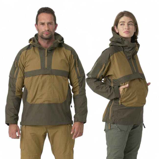 Jacheta Unisex Tracer Anorak - Polycotton Stretch Ripstop - Duck Hunter Camo - Helikon Tex