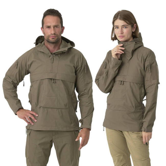 Jacheta Unisex Tracer Anorak - Polycotton Stretch Ripstop - Duck Hunter Camo - Helikon Tex