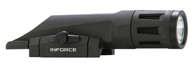 LANTERNA TACTICA CU LUMINA ALBA IR, WMLX - BLACK - INFORCE