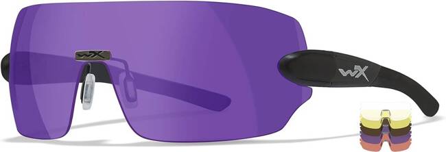 Ochelari - Wiley X DETECTION - Clear + Yellow + Orange + Purple + Copper Lenses/Matte Black Frame