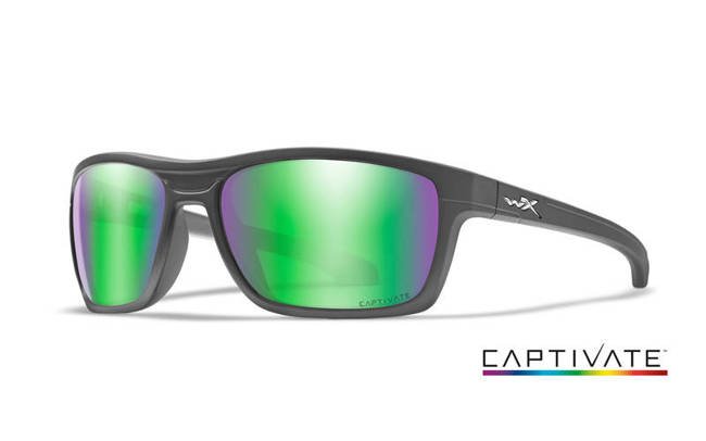 Ochelari - Wileyx - KINGPIN - Captivate Green Mirror Matte Graphite Frame