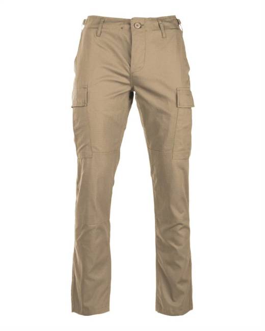 PANTALONI AMERICANI DE TEREN - BDU -  SLIM FIT - KAKI