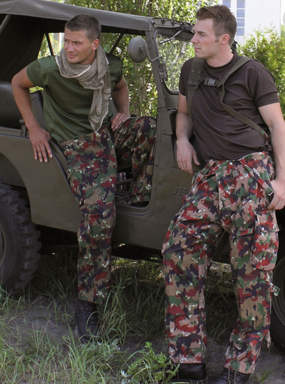 PANTALONI DE TEREN - CAMO M83 - SURPLUS MILITAR ARMATA SUEDEZA - UZATI