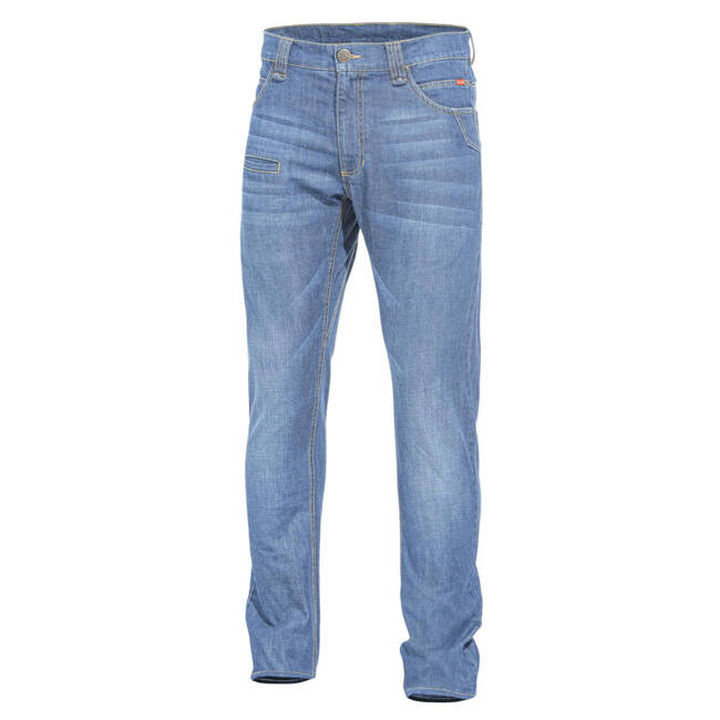 PANTALONI JEANS TACTICI - ROGUE - PENTAGON - ALBASTRU INDIGO DESCHIS - LUNGIME 34