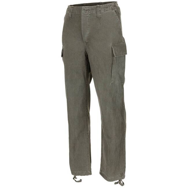 PANTALONI MOLESKIN STONEWASHED - VERDE OD - MFH