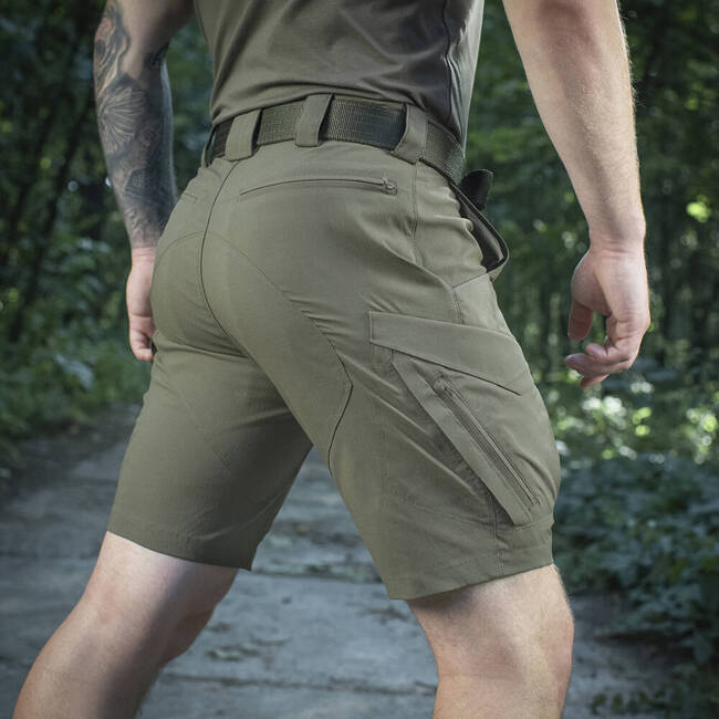 PANTALONI SCURTI AGGRESSOR SUMMER FLEX - DARK OLIVE - M-TAC