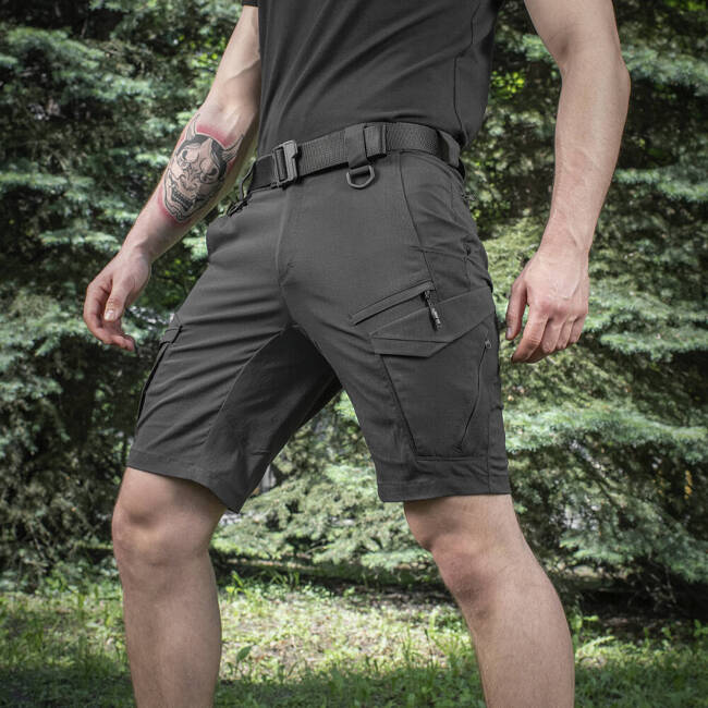 PANTALONI SCURTI AGGRESSOR SUMMER FLEX - NEGRI - M-TAC