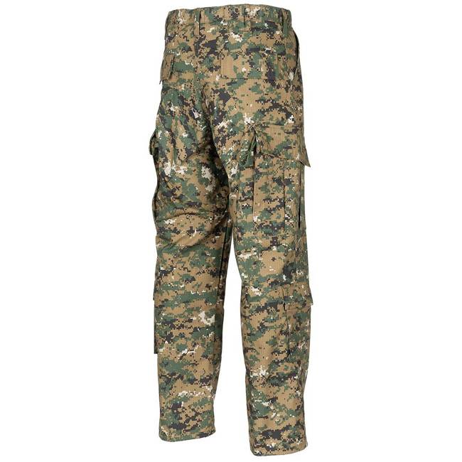 PANTALONI TACTICI AMERICANI - RIP-STOP - MFH® - DIGITAL WOODLAND