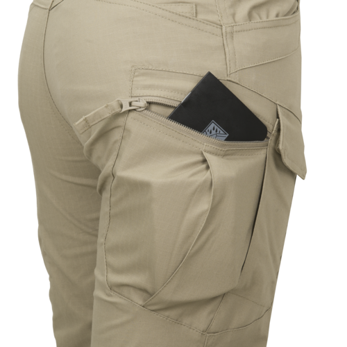 PANTALONI TACTICI PENTRU FEMEI - UTP Resized - POLIBUMBAC RIPSTOP - Helikon-Tex - GRI FUMURIU - LUNGIME 34″