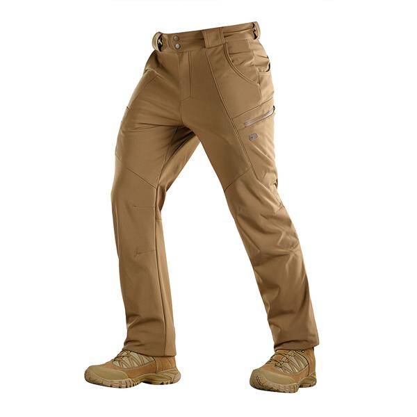 PANTALONI TACTICI SOFTSHELL DE IARNA, COYOTE - M-TAC