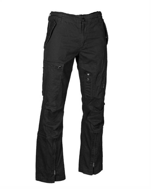 PANTALONI TACTICI "STRAIGHT CUT" - BUMBAC - NEGRU - MIL-TEC