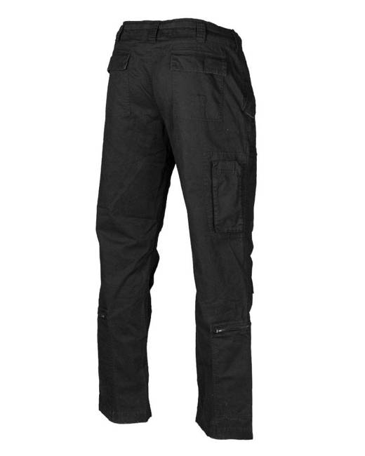 PANTALONI TACTICI "STRAIGHT CUT" - BUMBAC - NEGRU - MIL-TEC