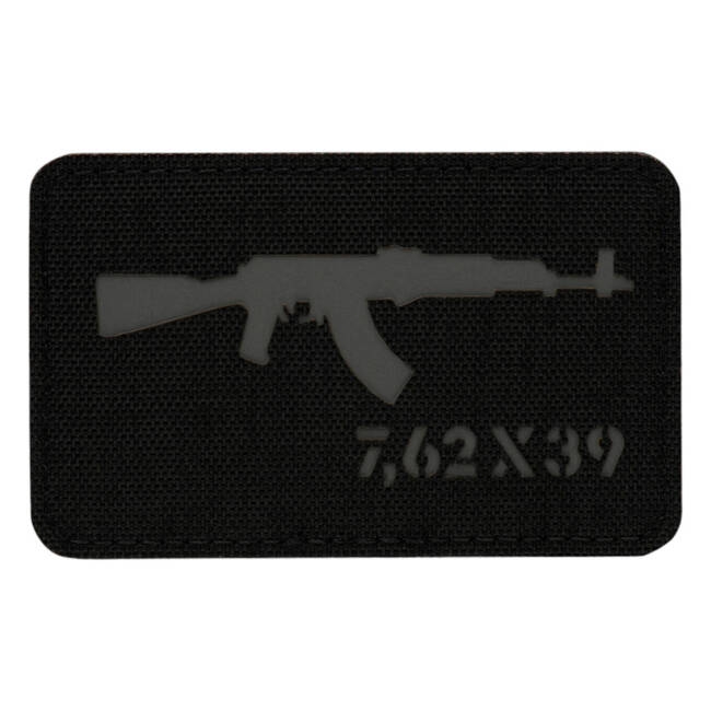 PATCH AKM 7,62 x 39 LASER CUT - NEGRU/GRI - M-TAC