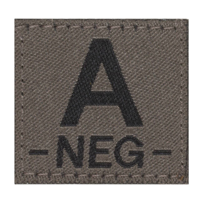 PATCH GRUPA SANGUINA - A NEG - RAL 7013 - CLAWGEAR