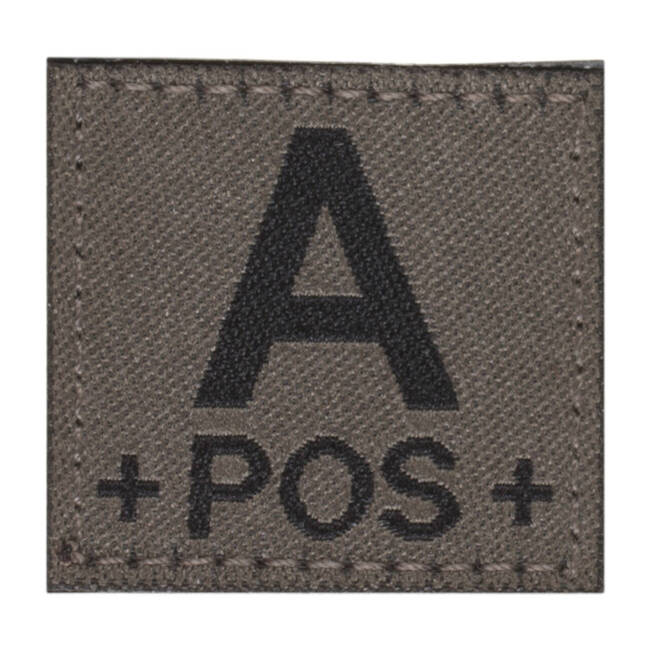 PATCH GRUPA SANGUINA - A POS - RAL7013 - CLAWGEAR