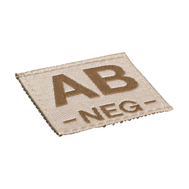 PATCH GRUPA SANGUINA - AB NEG - DESERT - CLAWGEAR