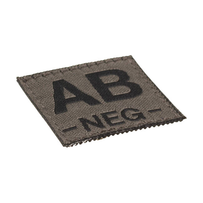 PATCH GRUPA SANGUINA - AB NEG - RAL7013 - CLAWGEAR