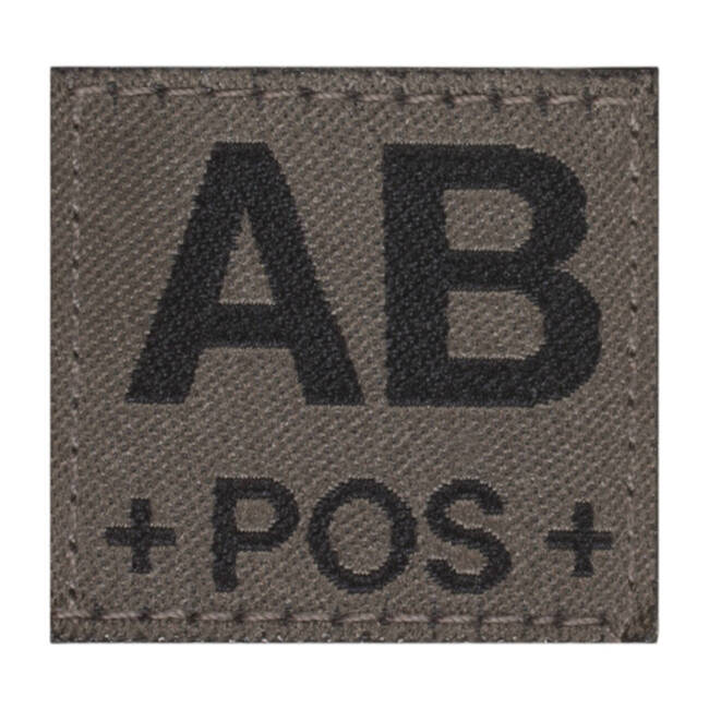 PATCH GRUPA SANGUINA - AB POS - RAL7013 - CLAWGEAR