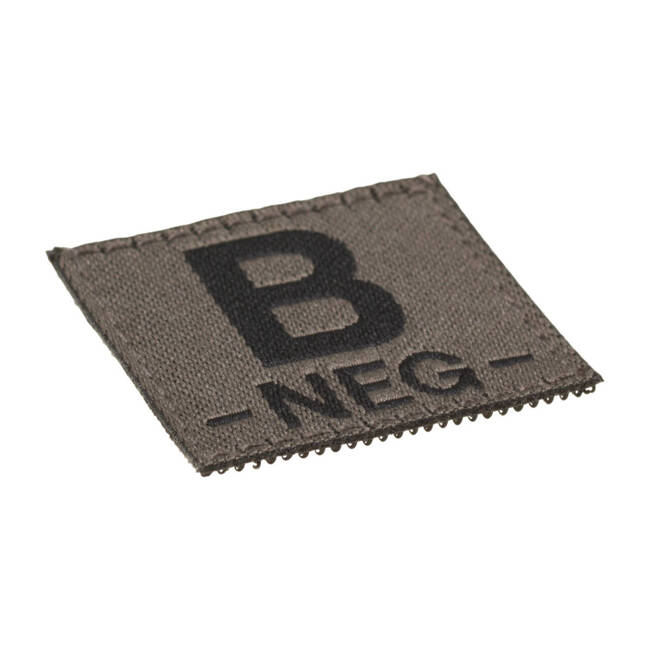 PATCH GRUPA SANGUINA - B NEG - RAL7013 - CLAWGEAR