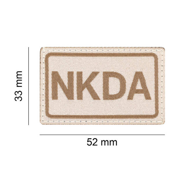 PATCH GRUPA SANGUINA - NKDA - DESERT - CLAWGEAR