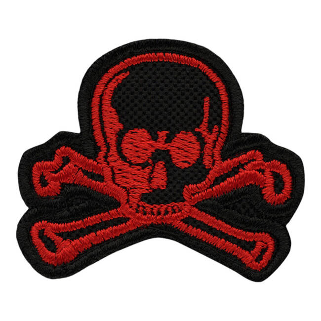 PATCH OLD SKULL - ROSU/NEGRU - M-TAC