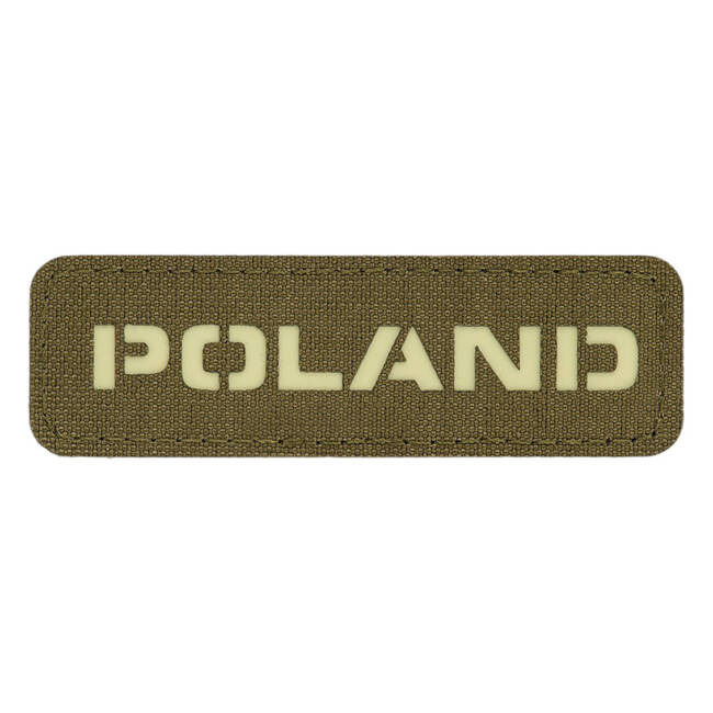 PATCH POLONIA - 25 x 80 mm - LASER CUT - VERDE RANGER/GID - M-TAC