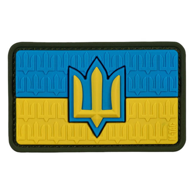 PATCH STEAGUL UCRAINEI CU TRIDENTUL FORTELOR ARMATE ALE UCRAINEI PVC - MULTICOLOR - M-TAC