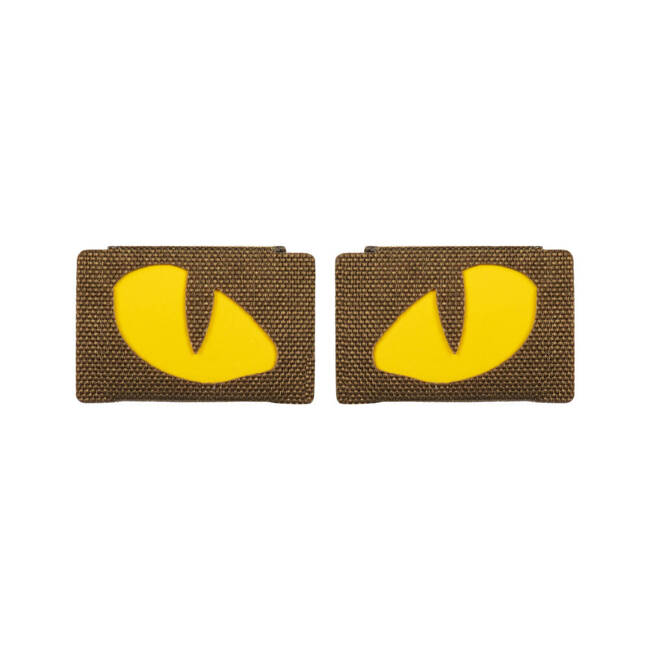 PATCH TIGER EYES LASER CUT (pereche) - COYOTE/GALBEN - M-TAC