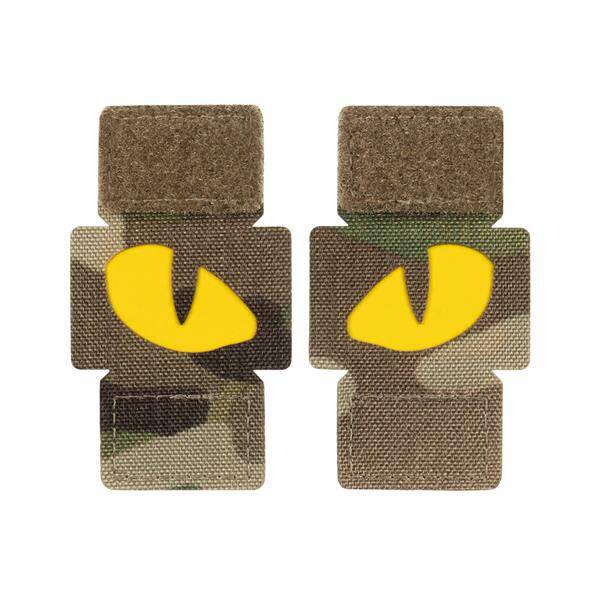 PATCH TIGER EYES LASER CUT (pereche) - MULTICAM/GALBEN - M-TAC