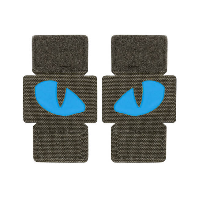 PATCH TIGER EYES LASER CUT (pereche) - VERDE RANGER/ALBASTRU - M-TAC