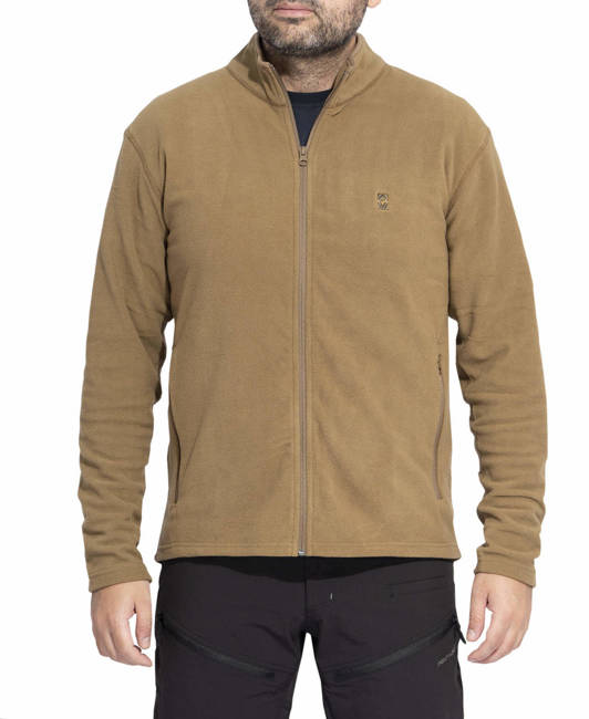 POLAR, CARDIGAN FLEECE CU FERMOAR - ELK - PENTAGON® - GRI LUP/FERMOAR NEGRU