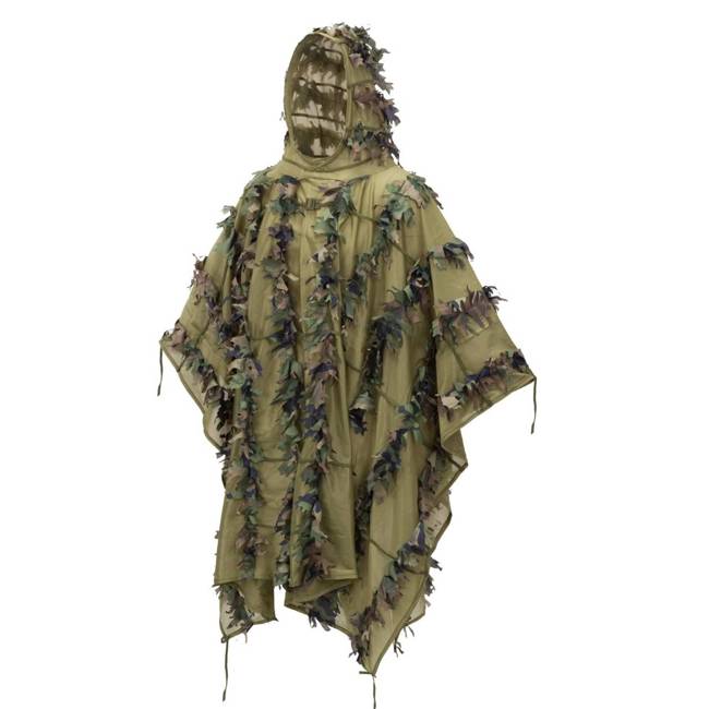 PONCHO DE CAMUFLAJ - "LEAF GHILLIE®" - Helikon-Tex - US WOODLAND