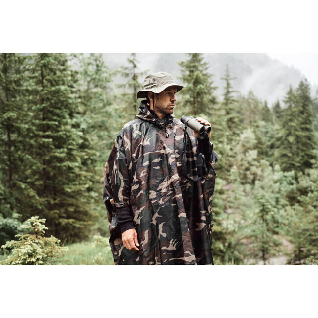 PONCHO RIPSTOP - WOODLAND - BRANDIT