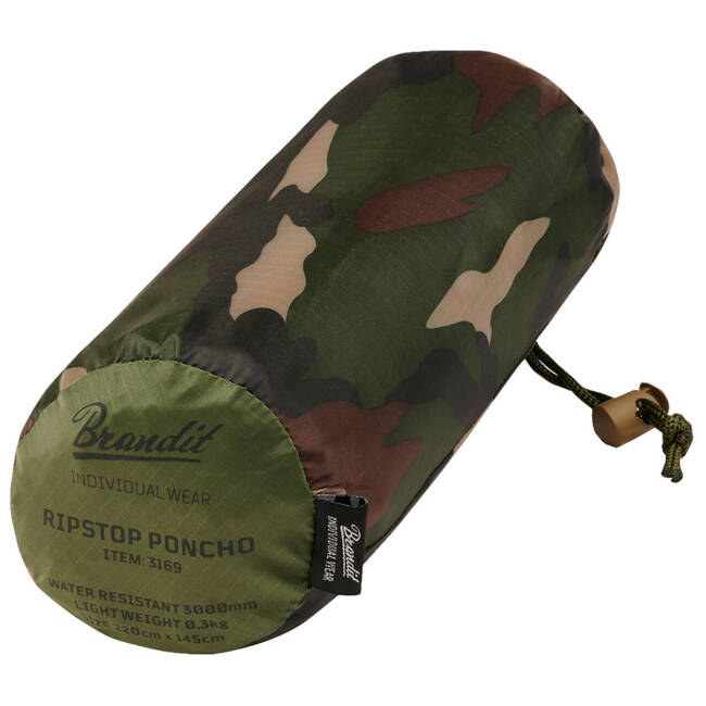 PONCHO RIPSTOP - WOODLAND - BRANDIT