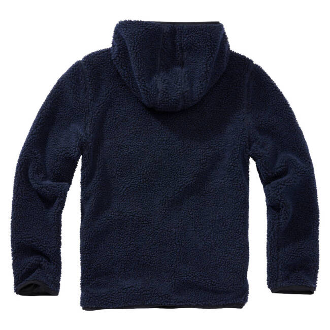 PULOVER CU GLUGA TEDDYFLEECE - BLEUMARIN - BRANDIT