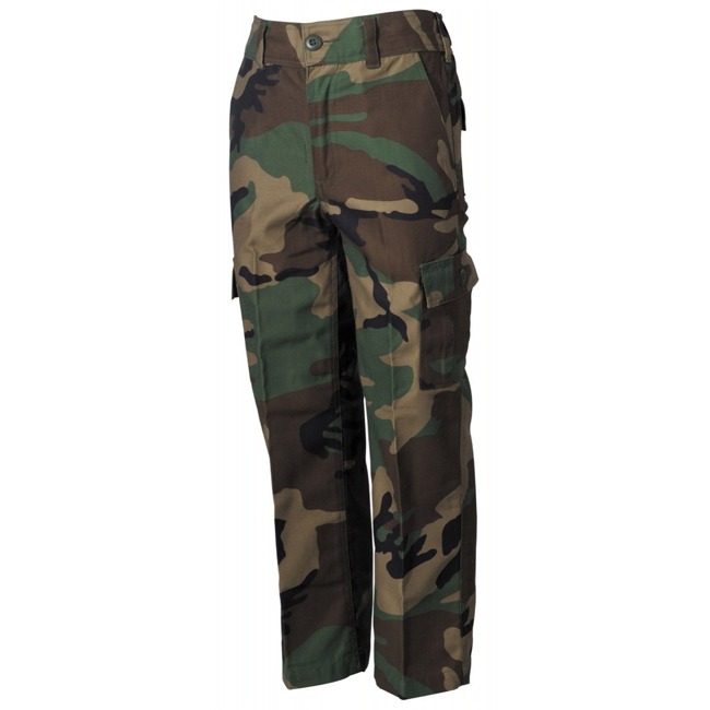 Pantaloni militari pentru copii tip US BDU culoare WOODLAND