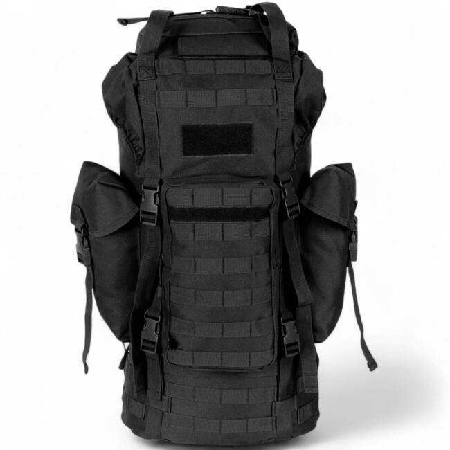 RUCSAC COMBAT BW - MOLLE - TIJA ALUMINIU - 65 L - MFH - NEGRU