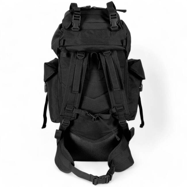 RUCSAC COMBAT BW - MOLLE - TIJA ALUMINIU - 65 L - MFH - NEGRU