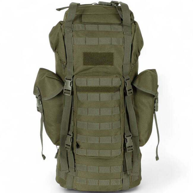 RUCSAC COMBAT BW - MOLLE - TIJA ALUMINIU - 65 L - MFH - OLIV