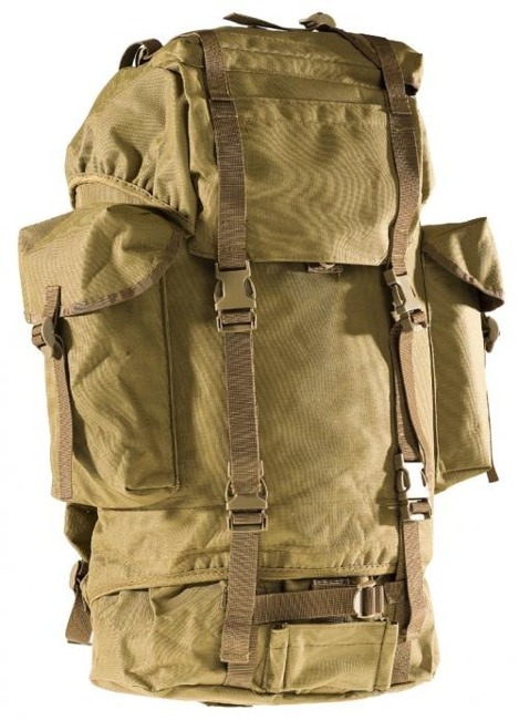 RUCSAC GERMAN ARMY COMBAT 65L COYOTE 