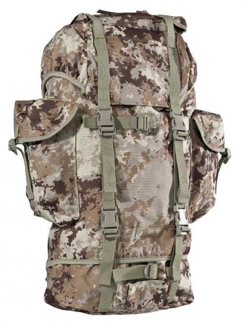 RUCSAC GERMAN ARMY COMBAT 65L VEGETATO-DESERT CAMO 