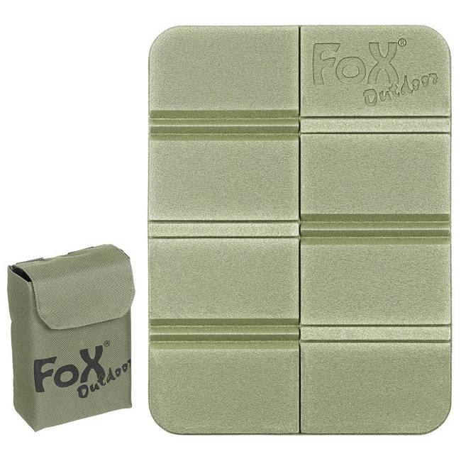 SALTEA PLIABILĂ PENTRU ȘEZUT - CU HUSĂ MOLLE - FOX® Outdoor - VERDE OD