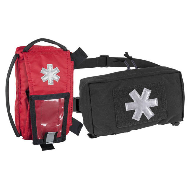 SET POUCH SI INSERTIE PENTRU TRUSA DE PRIM AJUTOR - MODULAR INDIVIDUAL MED KIT - Helikon-Tex - NEGRU