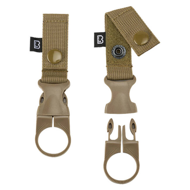 SUPORT DE CENTURA PENTRU STICLA DE APA - MOLLE - 2 BUC - CAMEL - BRANDIT 