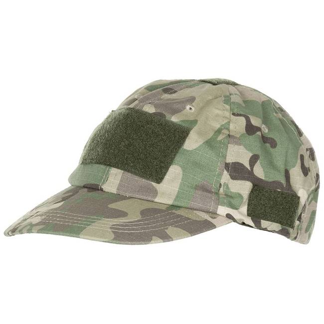 Sapcă cu panouri Velcro - Camo - MFH 